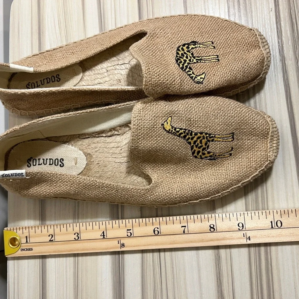 SOLUDOS Giraffe Espadrille Flat, Women's Size‎ 8.5